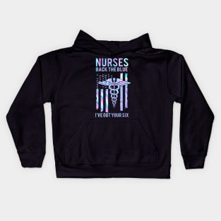 Nurse Back The Blue I've Got Your Six Kids Hoodie